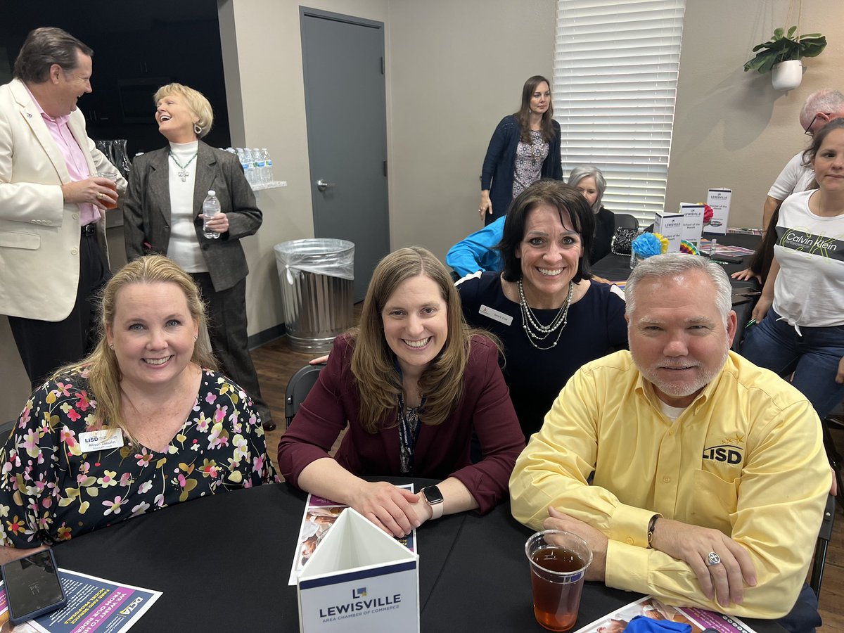 TracySMiller's tweet photo. Enjoying celebrating student, teacher and school of the month at the Lewisville Chamber and getting an update from Judge Eads on Denton County as well as DCTA. @LewisvilleISD https://t.co/lTsDQ04WGp
