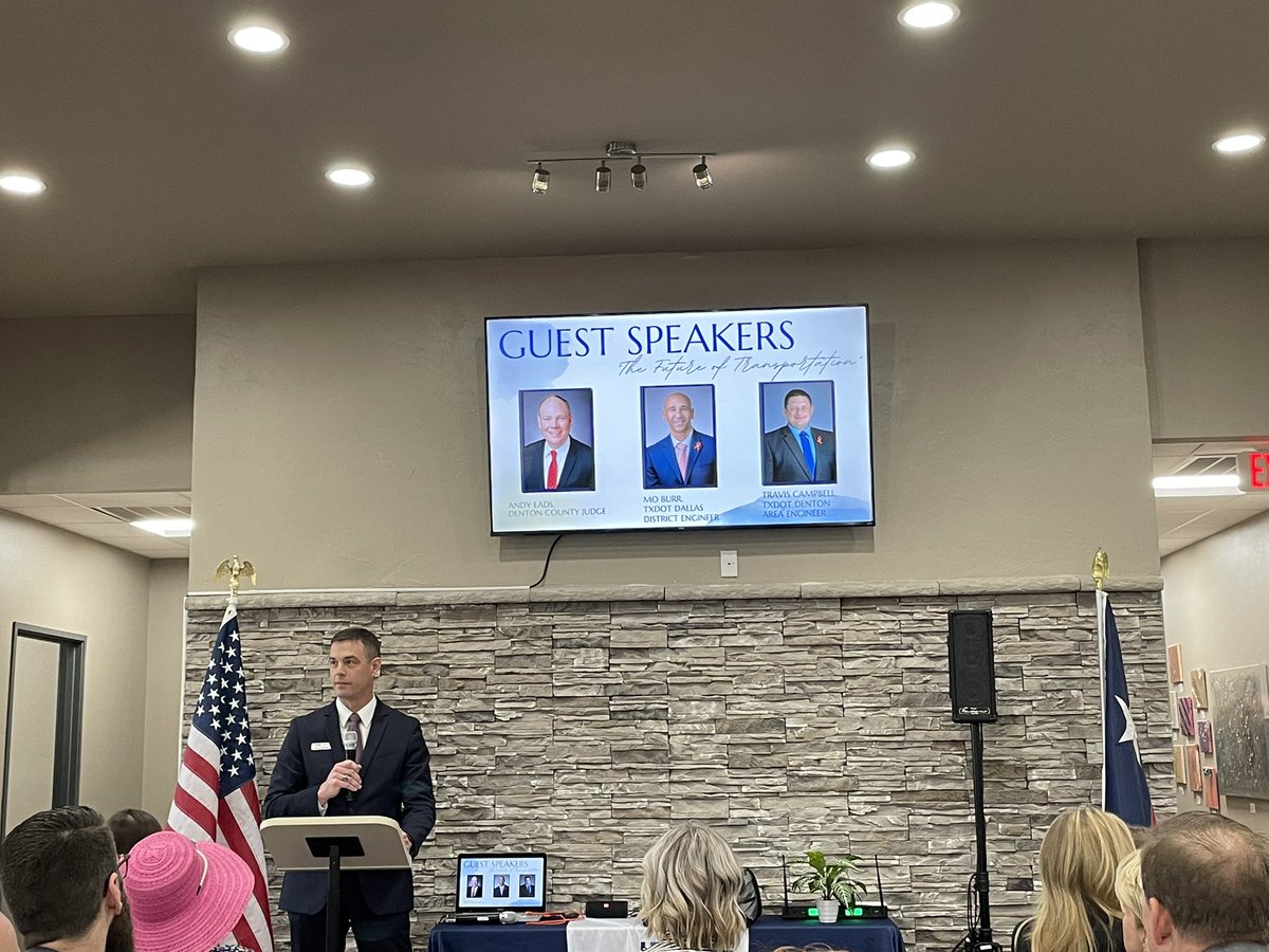 TracySMiller's tweet photo. Enjoying celebrating student, teacher and school of the month at the Lewisville Chamber and getting an update from Judge Eads on Denton County as well as DCTA. @LewisvilleISD https://t.co/lTsDQ04WGp