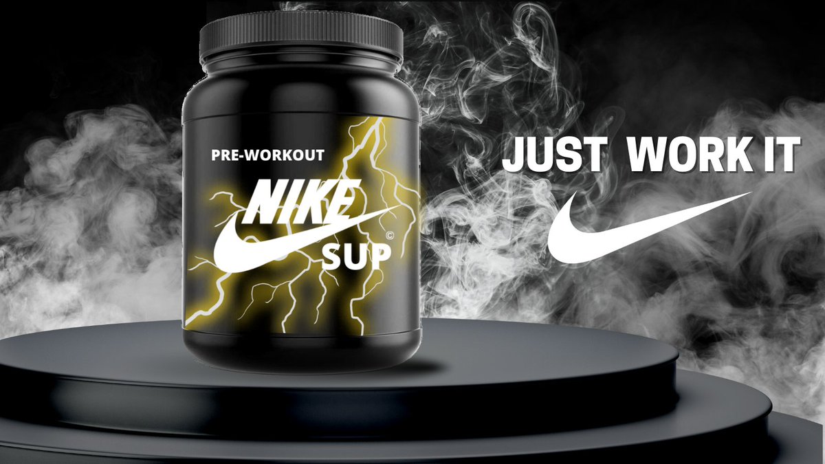Nikesup_es's tweet photo. Os presentamos nuestro nuevo producto, el pre-entreno. 🤪
#JustWorkIt https://t.co/8AqLxbAH3M