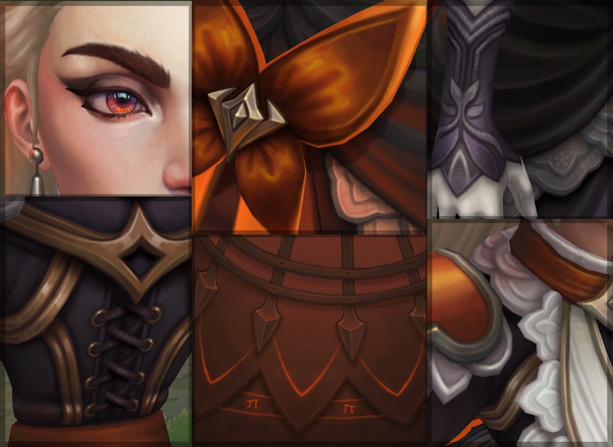 TotoroIsMyHomie's tweet photo. Here are some texture details for her. ❤️ No high poly work was done on this, just box modeling and 100% hand-painting. https://t.co/x7zy2uJMvp