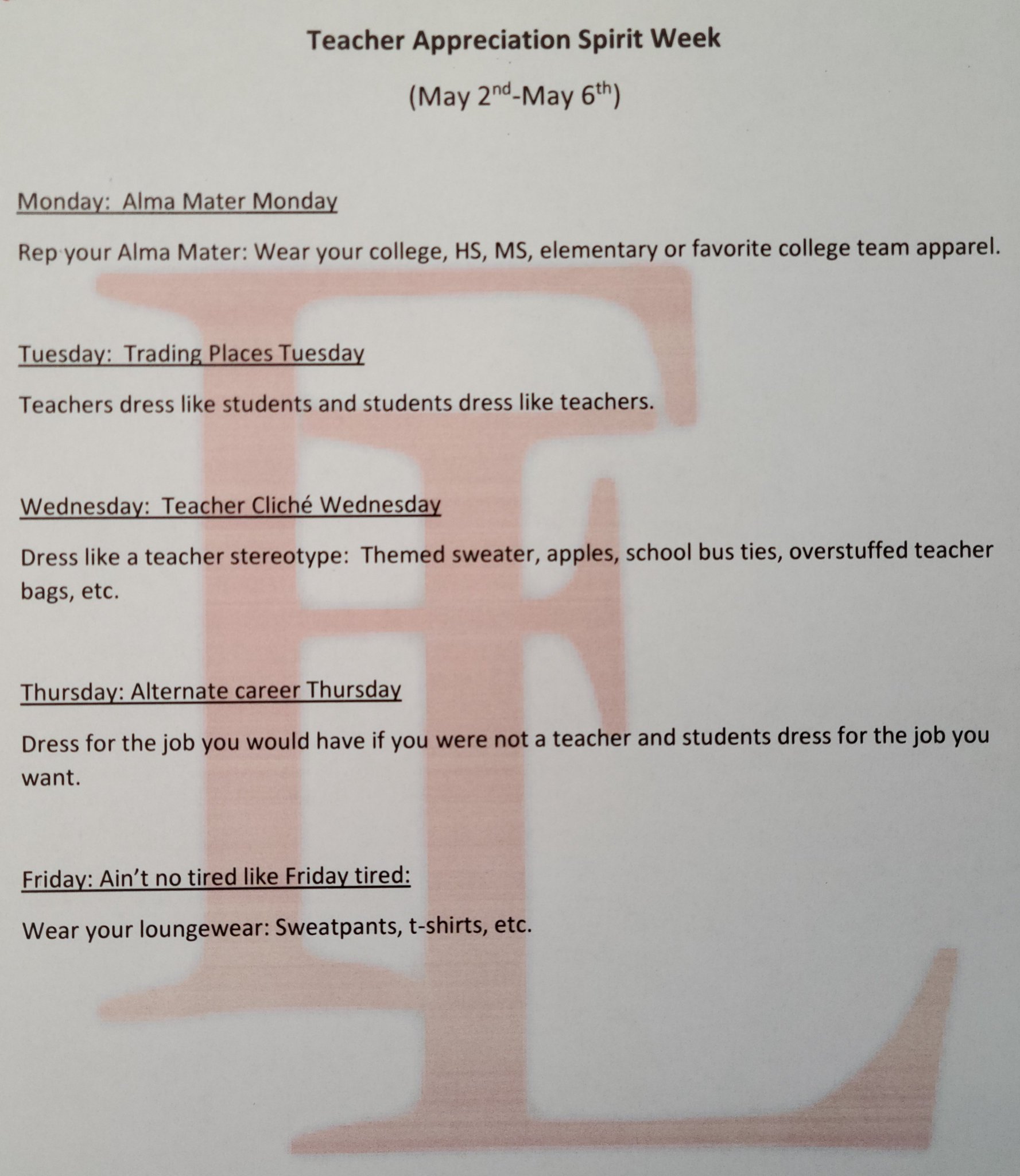 FL_elementary on Twitter "Next week is Teacher Appreciation Week and