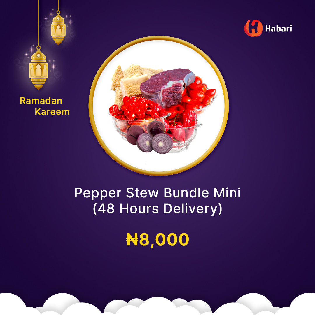 HabariShop's tweet image. Order the Pepper Stew Bundle for N8,000 only.

Click here to place your order: habarideals.com/shop/pepper-st…

#HabariShop #ShopHabari #PepperStew #Stew #Pepper #RamadanKareem #Ramadan #groceries