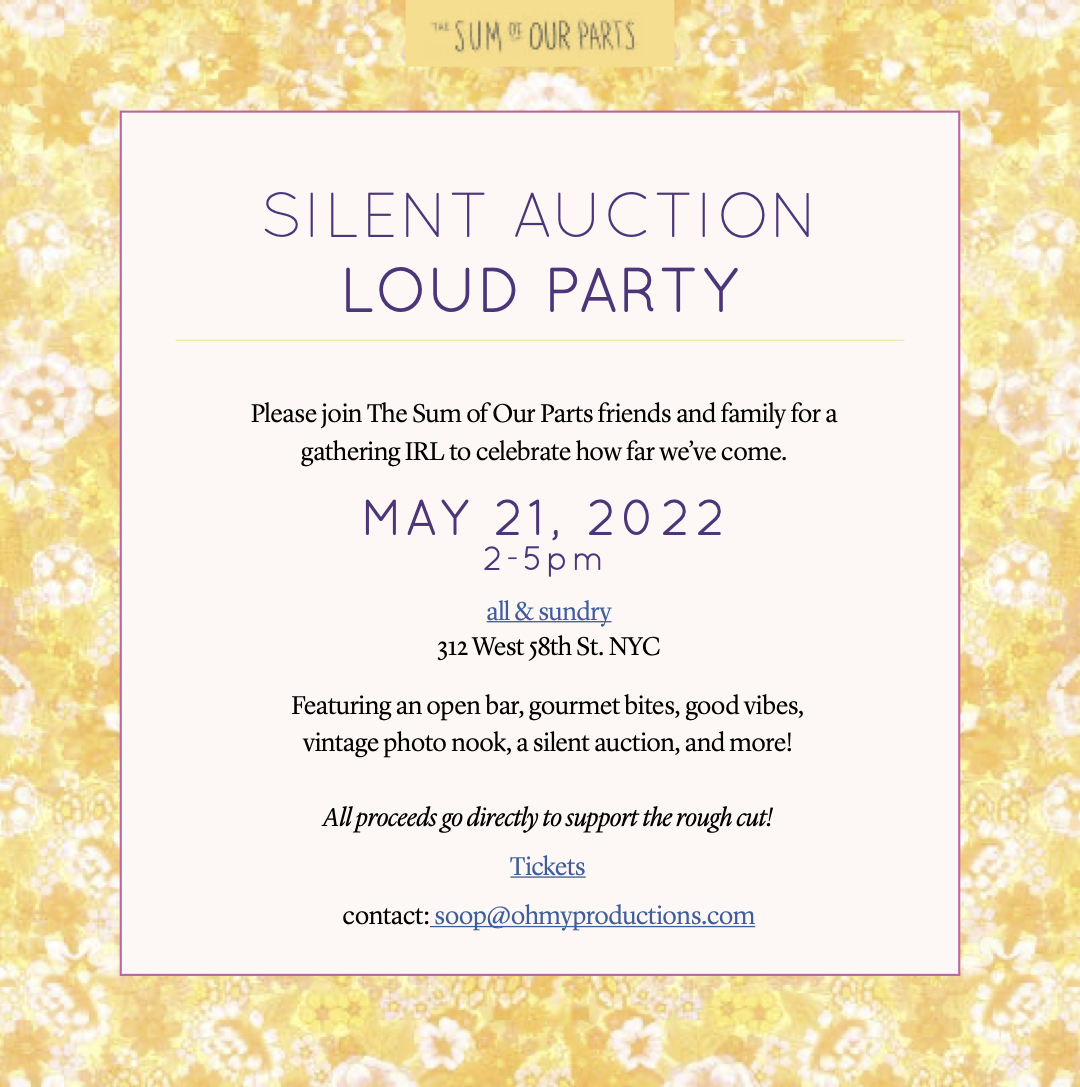 Party for a cause! We want to spend time with you in person!

📅 5/21
📍all &amp; sundry
🎁 Select open bar \ bites \ stacked silent auction

🎫Get your tickets now! fundraiser.support/soopdoc
*all proceeds go directly to support the edit*