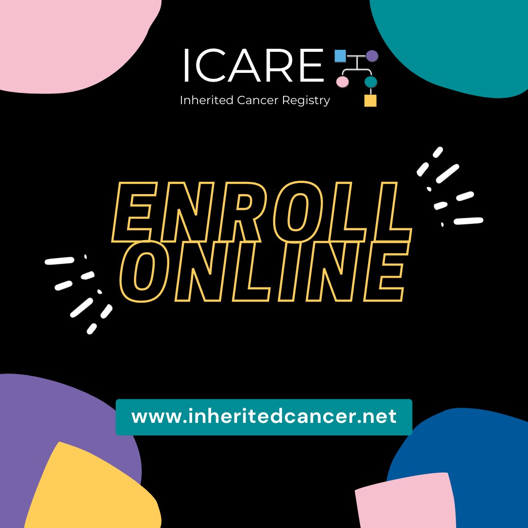 inheritedcancer's tweet photo. Enroll in #ICARE to help us end the cycle of #inheritedcancer through #research, #education, and #engagement. Nearly 5,000 individuals have already joined our initiative, including over 2,000 inherited #cancergene carriers. Learn more or enroll online at👇
https://t.co/xREVz2L6mc https://t.co/z6wm34hXE7