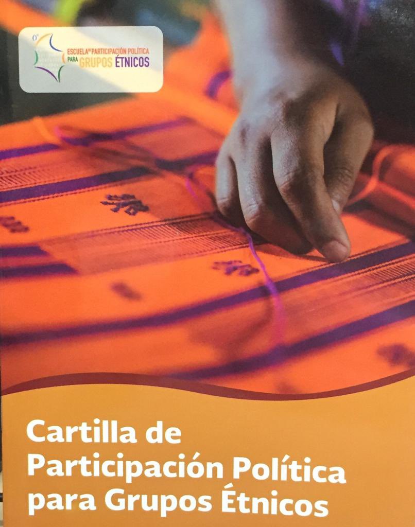 Doris_MendezC's tweet photo. Hoy también celebramos el lanzamiento de la cartilla de “Participación política para grupos étnicos”, una guía para todos aquellos que pertenecen a esta comunidad y quieren incursionar en el mundo de la política #CEDAE #EDURED @Registraduria https://t.co/zuUs4w9cKU