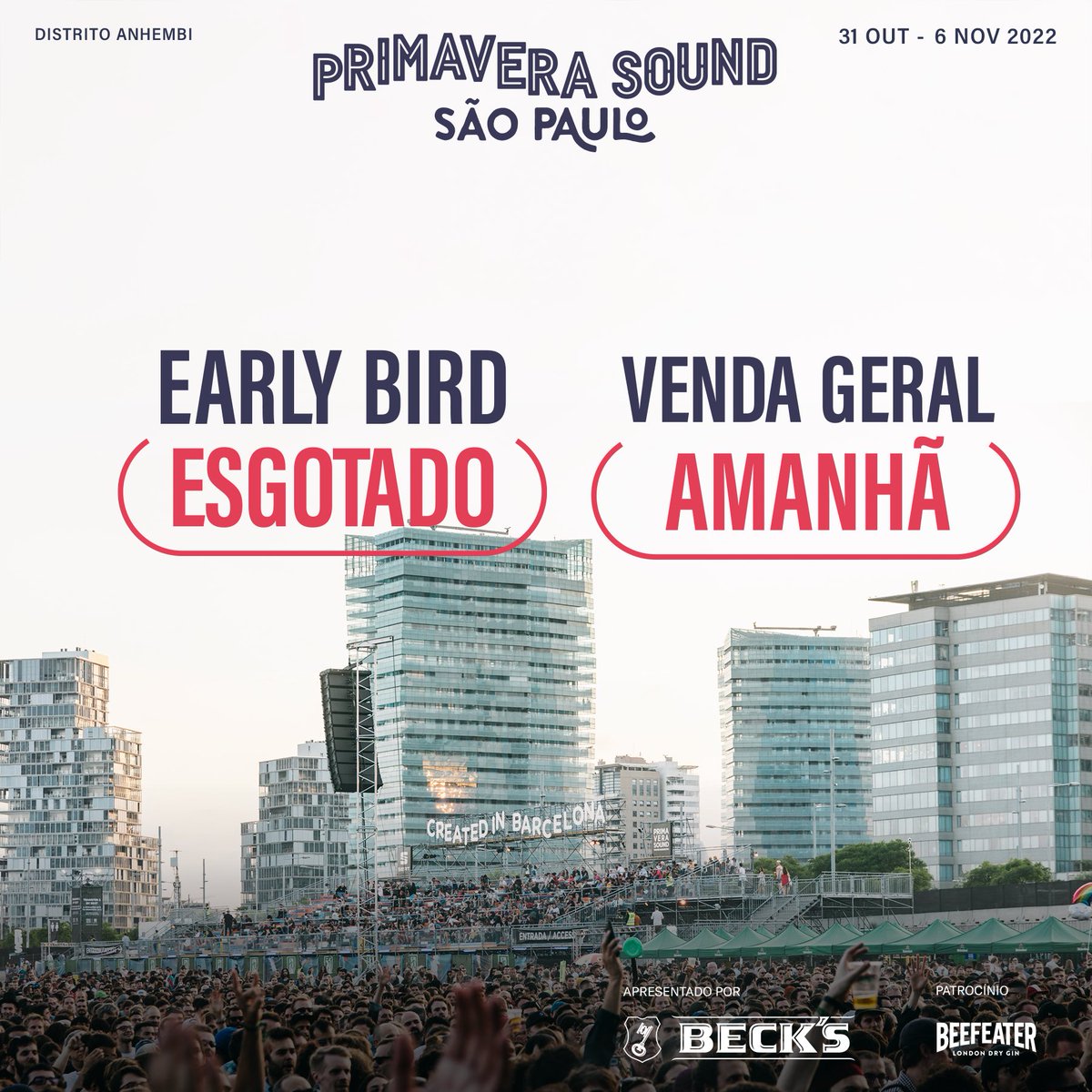 PsSaopaulo's tweet photo. EARLY BIRD ESGOTADO!!! Nos vemos na venda geral amanhã 🤘🔥
#PrimaveraSoundSaoPaulo https://t.co/AsOOTS1eCN
