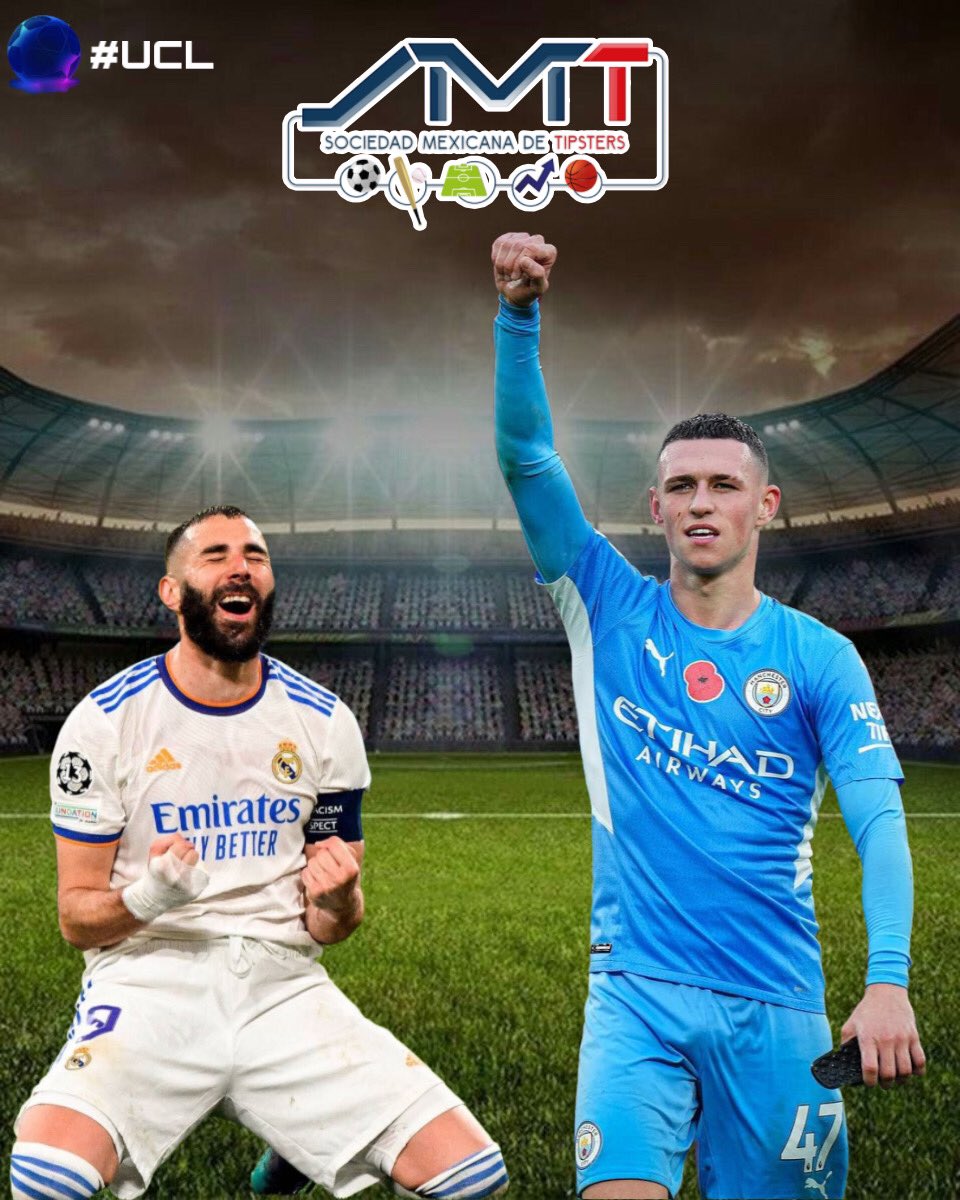 SMTipsters1's tweet photo. Inician las semifinales en la #UCL y que partido tendremos hoy. El Manchester City como favorito en casa, recibiendo a el rey de Europa. 

¿Cuál debe ser la mejor jugada para este juego? ⚽️🏆 https://t.co/PkHmTBVetw