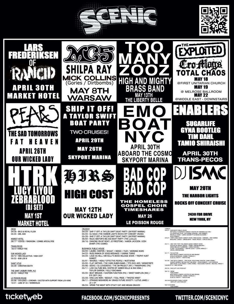 ScenicNYC's tweet image. Do us a favor... Buy some tickets RIGHT NOW! viawww.scenicnyc.com #nyc #nycmusic #nycstandup #punk #nycpunk #brooklyn