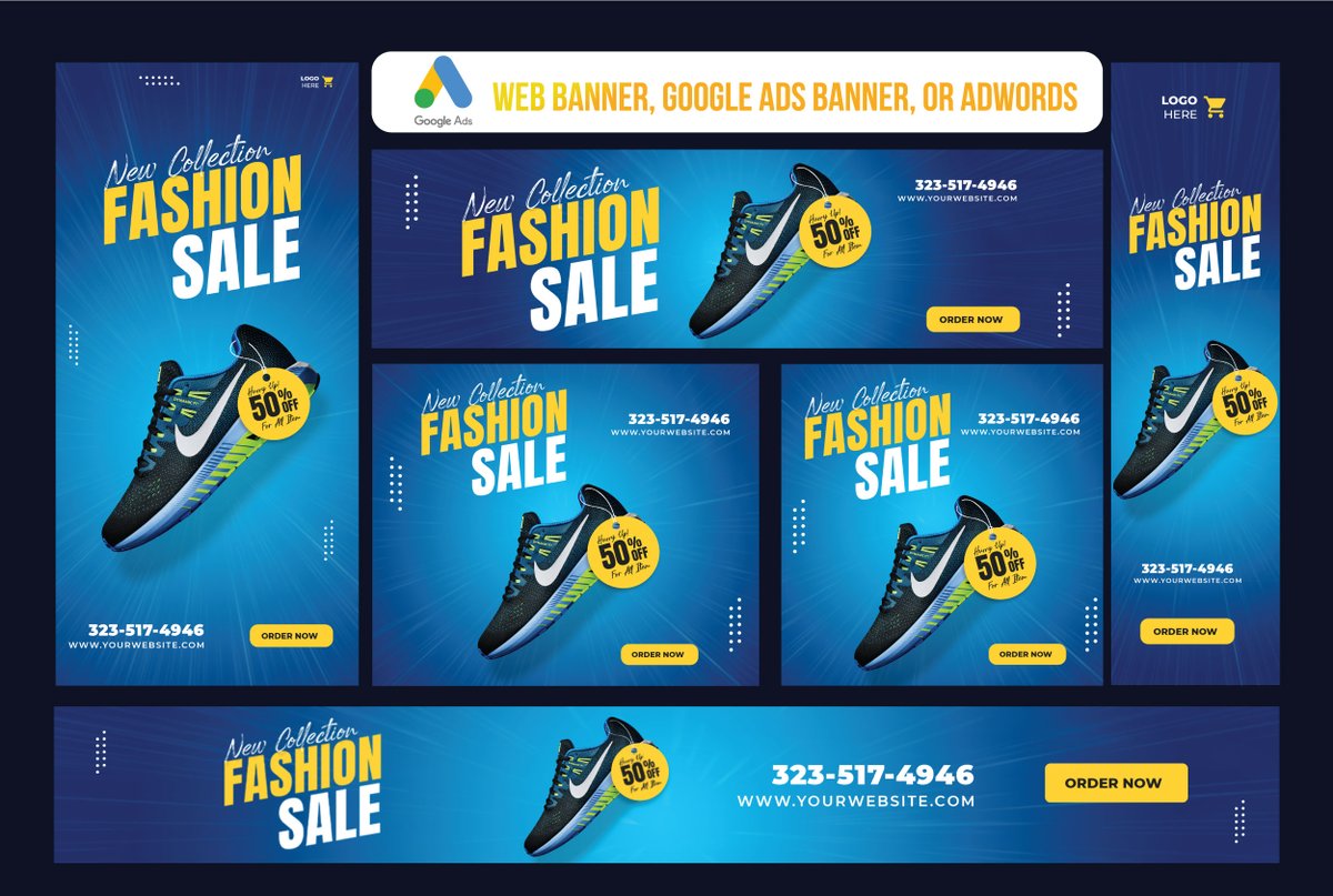 FivesioMe's tweet image. Do you Need an html5 google ads banner, a website banner, an animated banner, html5 static banner, and google display banner? just click here: fiverr.com/share/4ZZPGy
#Banners #googleadsbanner #html5banner
