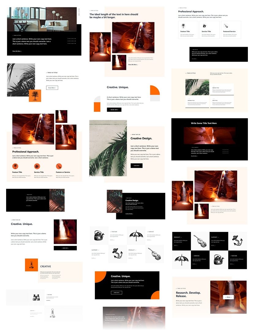 webmandesigneu's tweet image. "Elegance" is a new set of 20+ free WordPress patterns. Enjoy! wordpress.org/patterns/autho… #wordpress #wordpresspattern #blockpatterns