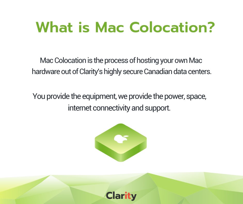clarityhs's tweet photo. What is Mac Colocation?
https://t.co/fqi6UuBa9d
#Colocation #Mac #MacColocation #Colo https://t.co/ICpEseFyOR
