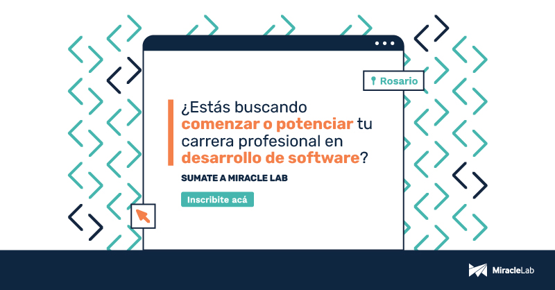 MiracleDevs's tweet photo. 😀👍Abrimos la inscripción para #MiracleLab, nuestro espacio de formación para desarrolladores que quieran dar sus primeros pasos en la industria del software.
Si estás interesado/a ó conocés a alguien que quiera sumarse, ingresá acá: https://t.co/ajtUab2OaN https://t.co/r8iHHpt7Ir