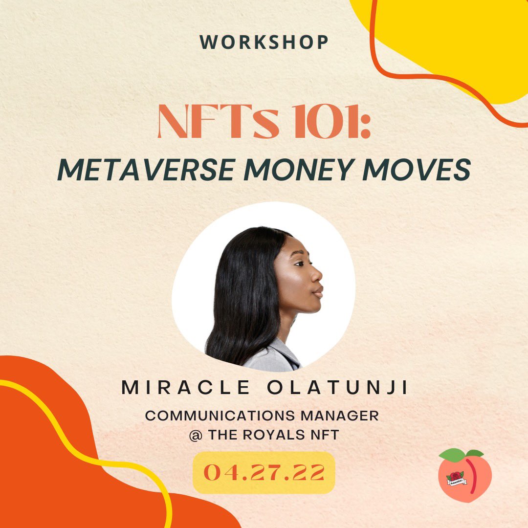 Looking forward to hosting this educational workshop &amp; onboarding more people into web3 😊

lu.ma/badassery-NFTs…