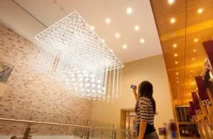 "Memory Cloud" by RE:site, explores visualizing traditions and memories through light. The living sculpture shifts and changes throughout the day playing light patterns from memories of the past from archived footage of Texas A&amp;M University. 

buff.ly/3vEvlNH