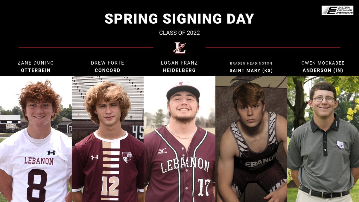 LebanonAthDept's tweet photo. 📝 15 more from the Class of 2022 plan to continue their athletic careers in college. We’ll celebrate tomorrow at 3:00pm in the gym. 
#OnwardLebanon🚩 https://t.co/d8L5YNEfCg