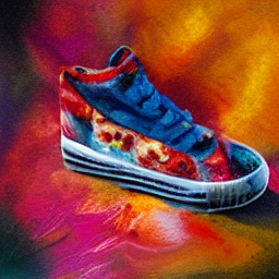 cryptoibex1's tweet photo. @DSPC_nft AI-generated pizza sneaker -> it stains! https://t.co/mtQqID3f8c
