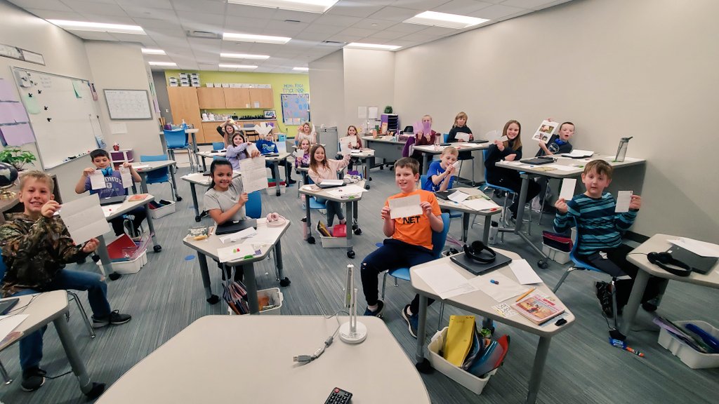 I wish I could relay the smiles, happiness, and positive affirmations these kids felt when they read letters sent from their parents before state testing today. 🥰  #goodhueschool