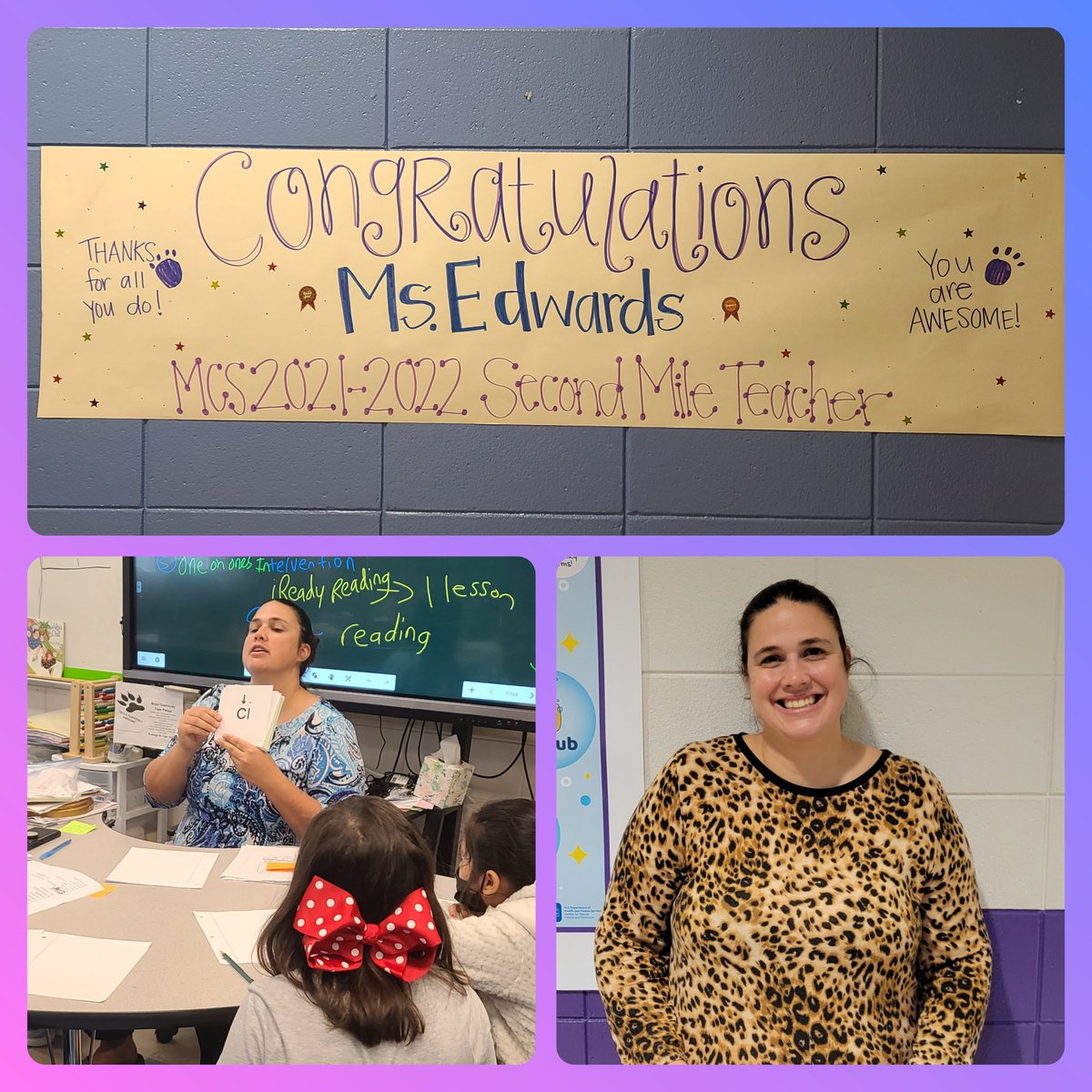 Congratulations Ms. Edwards!