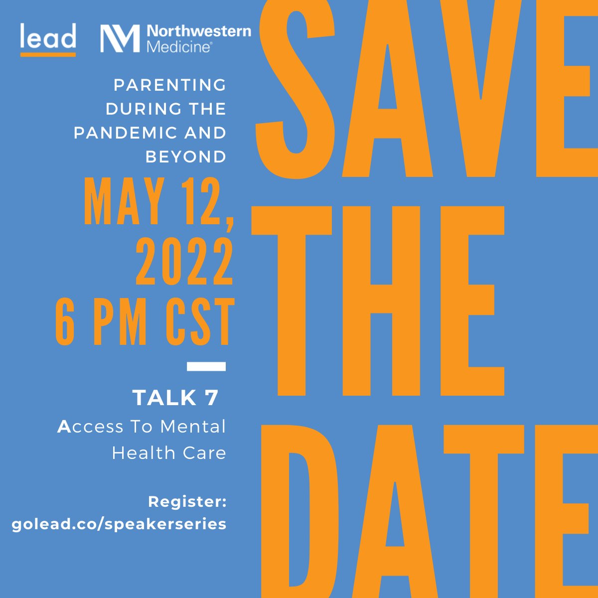 Access to #MentalHealth Care: Join our next virtual speaking event as part of our Parenting During the Pandemic &amp; Beyond series with @NorthwesternMedicine. Register to join live or be sent the replay here 👇
golead-co.zoom.us/meeting/regist…