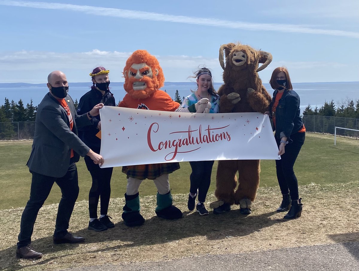 RankinSchool's tweet photo. So this just happened @RankinSchool today. We had visitors from @cbuniversity presenting scholarships to two of our graduating students. Congratulations Grace and Larissa!! https://t.co/eDzhLkS5fc