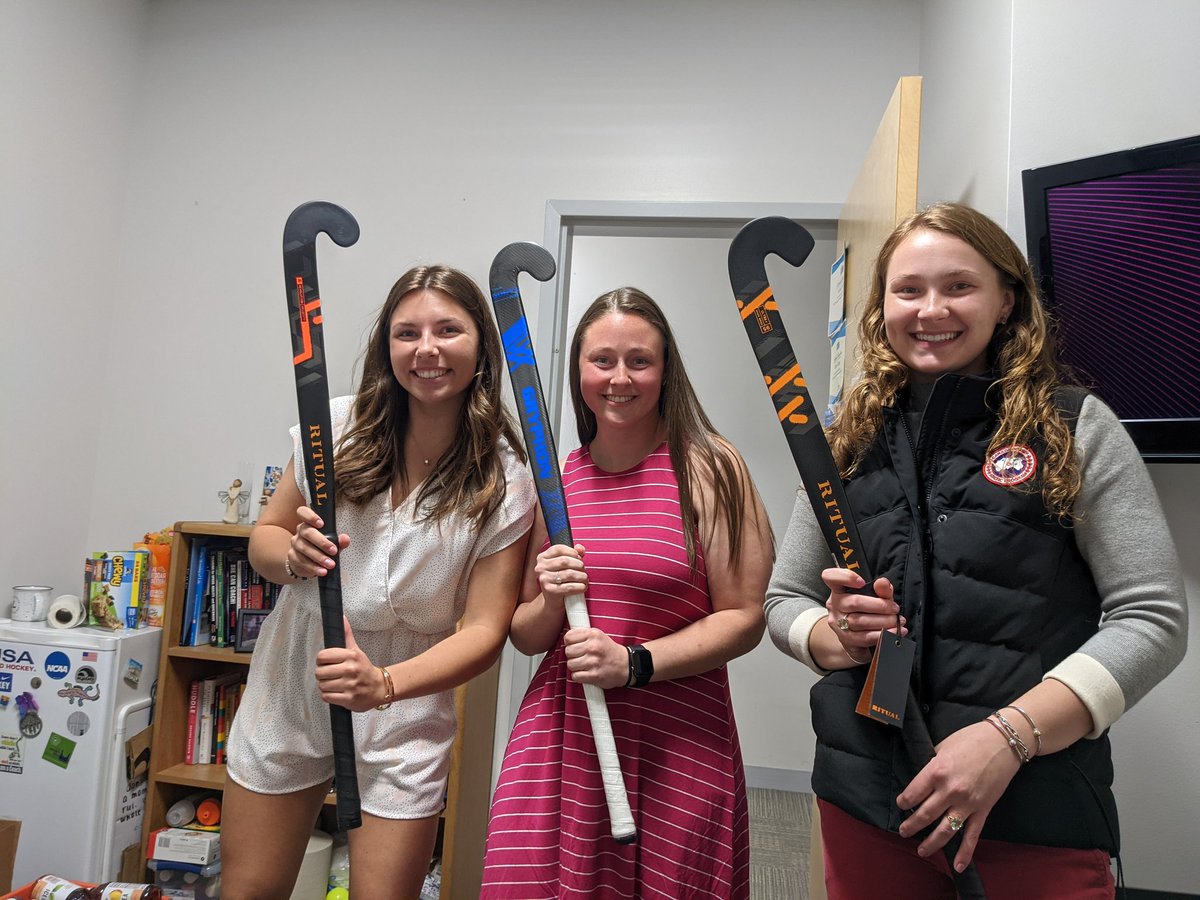 CoachLA15's tweet photo. Christmas in April!! That new stick feeling here on the Hill. #ready4fall @ncbison_FHockey Shout out to and thank you @LongstrethUSA @gryphonhockey @RitualHockey https://t.co/YSibWgRG2D