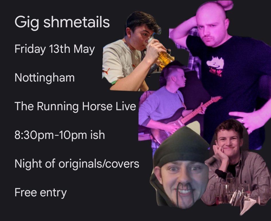 Kingpinsuk's tweet photo. GIG DETAILS

Come on down all the lovely people of Nottingham xxx https://t.co/36FM52kzL9