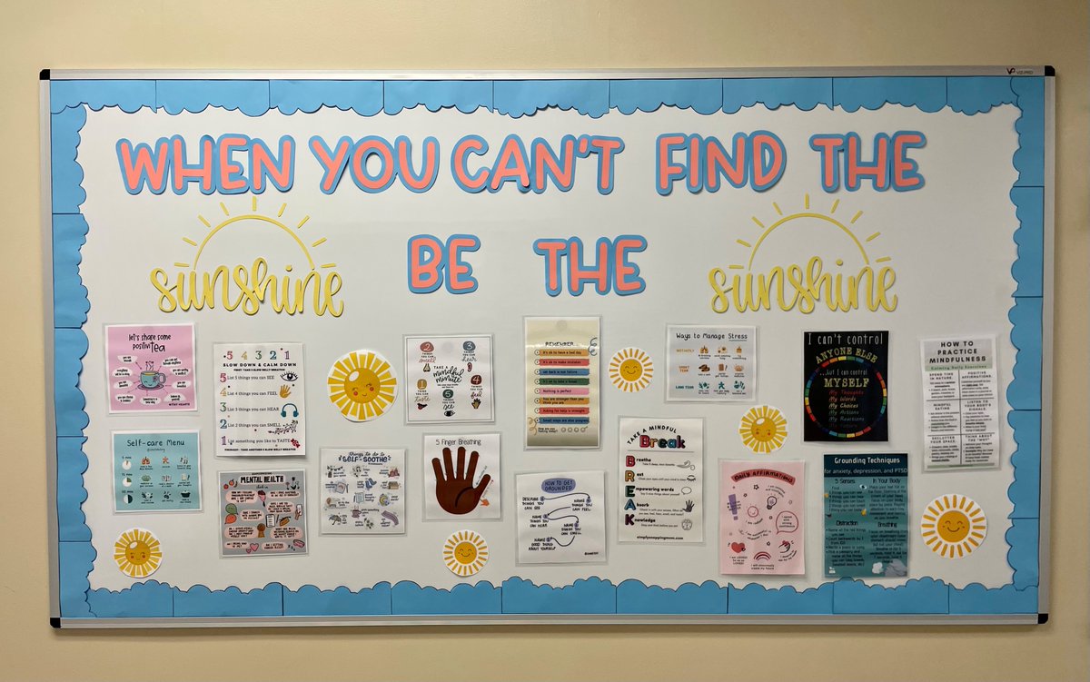 Shout out to Ms. Rios for bringing the sunshine to the Counseling Center! We love it!