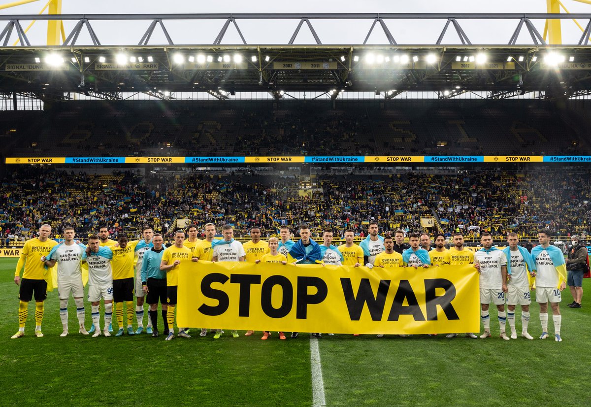 ErlingHaaland's tweet image. Bigger than a game 🇺🇦