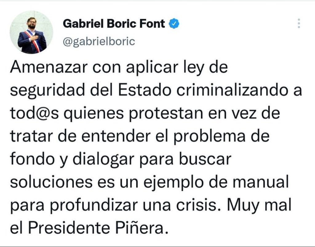Chileno tweet media
