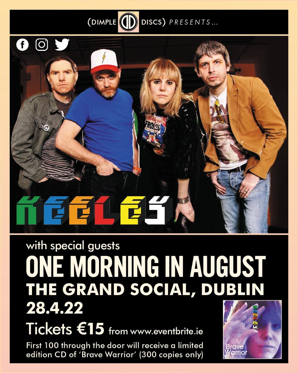 chunky66's tweet photo. gig of the week!
this Thursday, 28th April.
The Grand Social, Dublin.
KEELEY with special guests One Morning In August.
sure to be a great night!
@KEELEYsound @TGSDublin @OneMorninAugust @DimpleDiscs https://t.co/7Ta8F4FW6Q