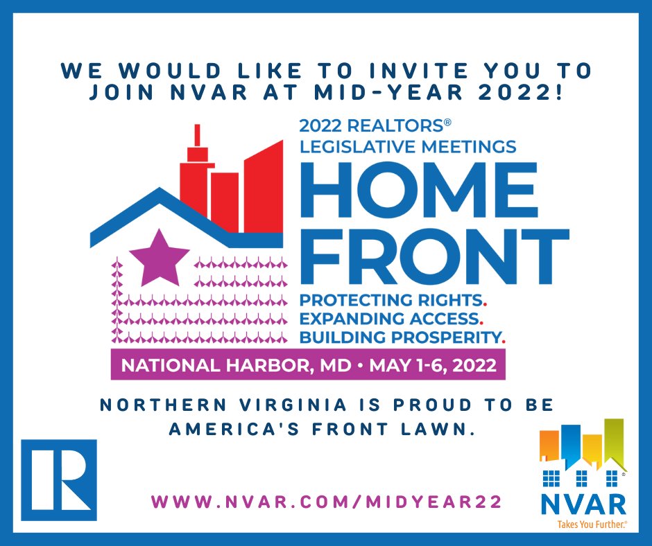 The time has come once again to join NAR in advancing issues important to the real estate profession. This year’s Mid-Year meetings will occur May 1-6 at the Gaylord National Resort &amp; Convention Center.