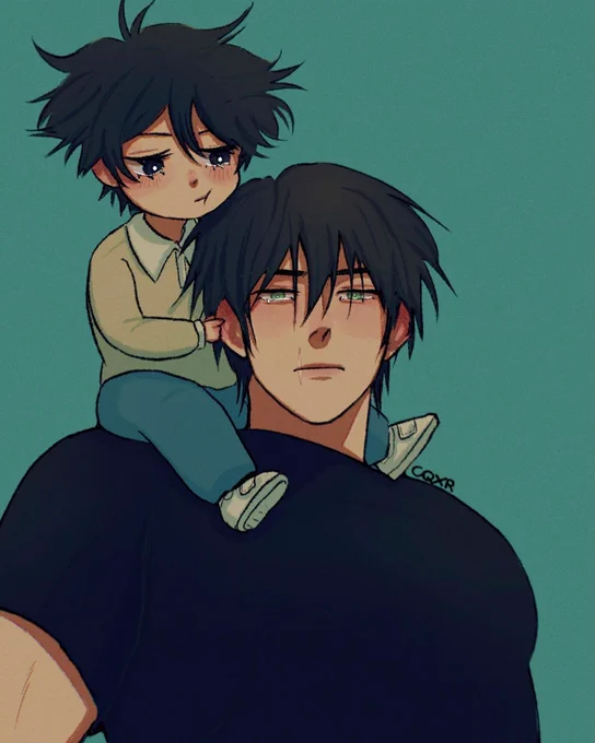 toji and baby megumi ! #JujutsuKaisen 