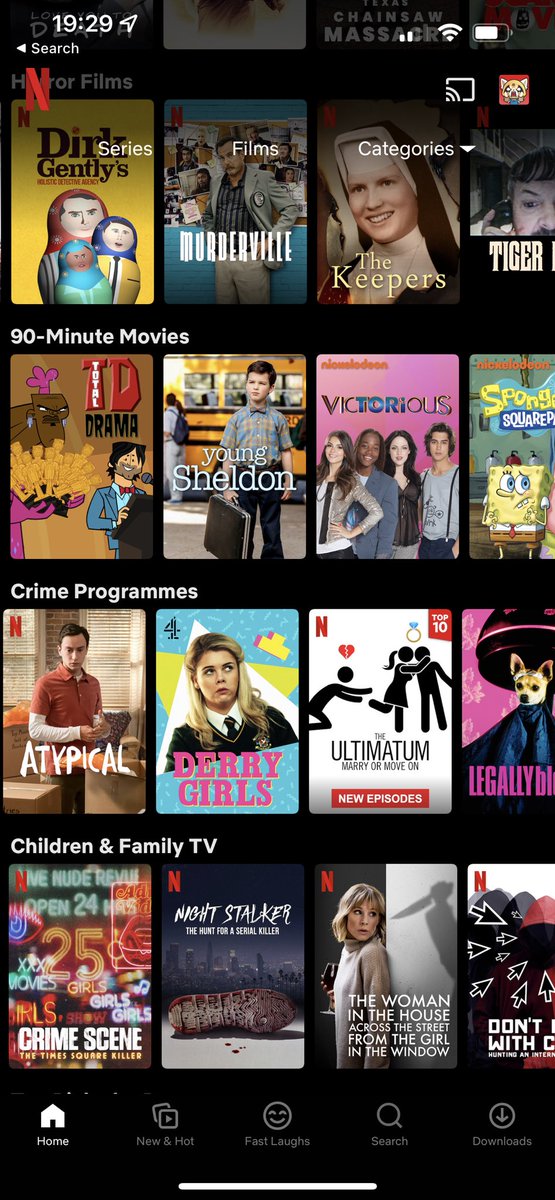 drubags's tweet photo. Go home @netflix you’re drunk. Who’s been playing with your categories 😂 #netflix #catergories #wut https://t.co/rQXvEDhMVI