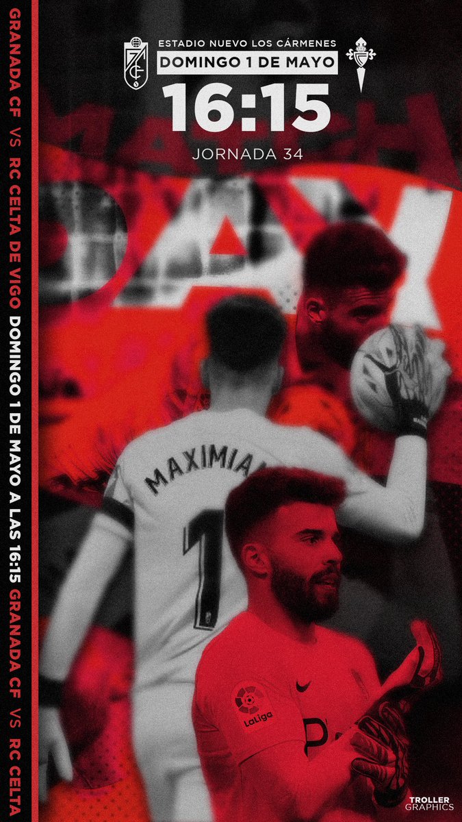 ElTrollerWTF's tweet photo. 🖌️DISEÑO MATCHDAY @GranadaCF vs @RCCelta para @luismaximiano81 ¿Lo usará?😏

Si dais RT🔁 y Me gusta♥️ se agradece muchísimo para ver si se lo podemos hacer llegar.

 🎞️SPEED ART: https://t.co/W9yLDKF2U6

#GranadaCF #EternaLucha #LuisMaximiano #GraphicDesign #Fanarts https://t.co/pForKgvfcY