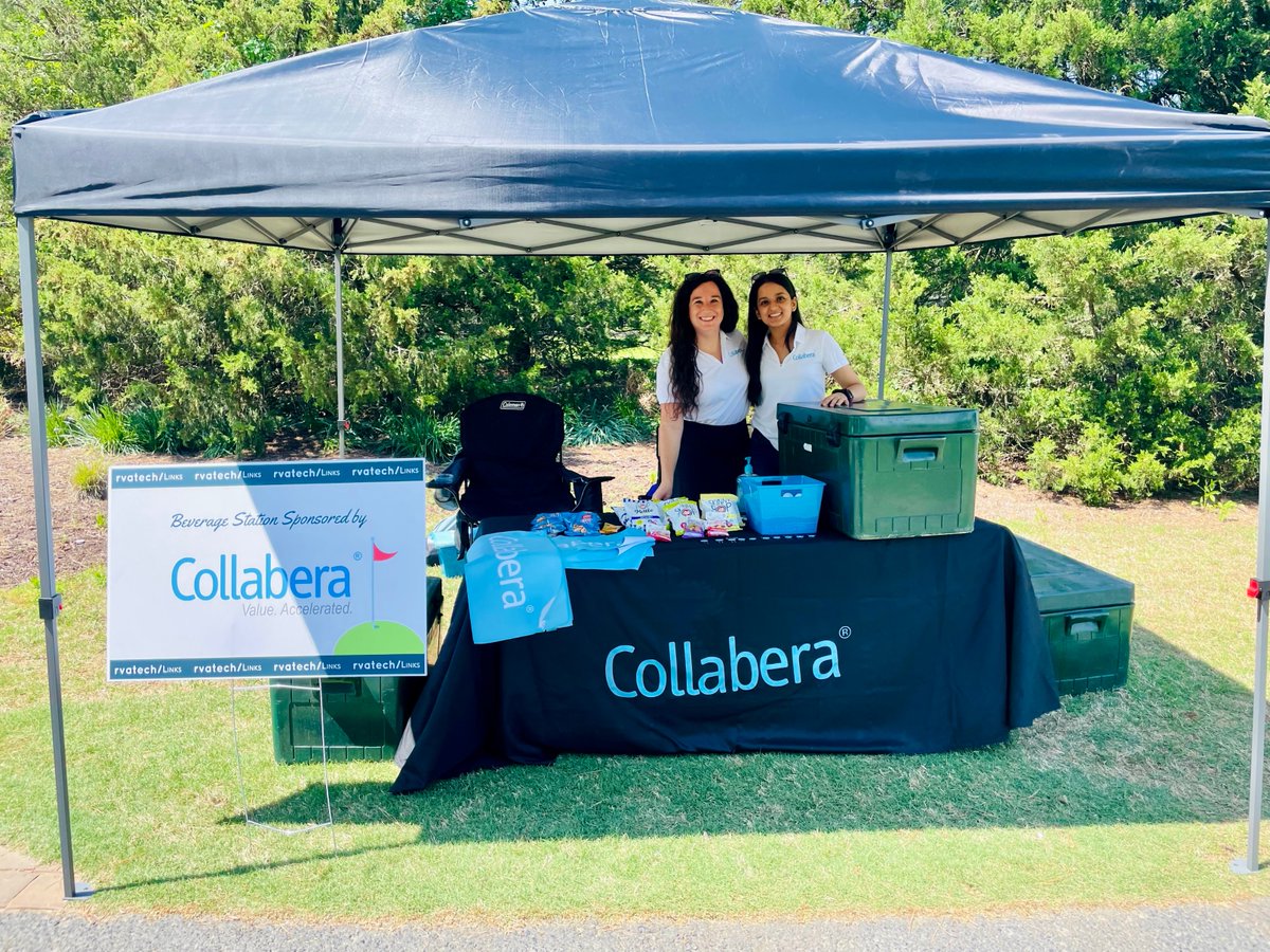 Collabera's tweet photo. Our #RichmondVA office had a great time at the RVA Tech Golf Tournament yesterday! Collabera was the proud beverage sponsor and we had such a great time meeting fellow #tech professionals. ⛳️🥂🏌️
#events #golftournament #collabera #engineeringthenext https://t.co/aN3V4Wbo2c