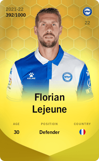 nlgallo56's tweet photo. Giveway #Sorare

J'ai eu 2 fois ce jeune et beau français jouant en Liga espagnol.

Je vous fait donc gagner la carte de Florian Lejeune. 

▶️Suffit de RT le tweet pour faire le tirage.

Tirage demain (26.04.2022) https://t.co/yzll7WFpge
