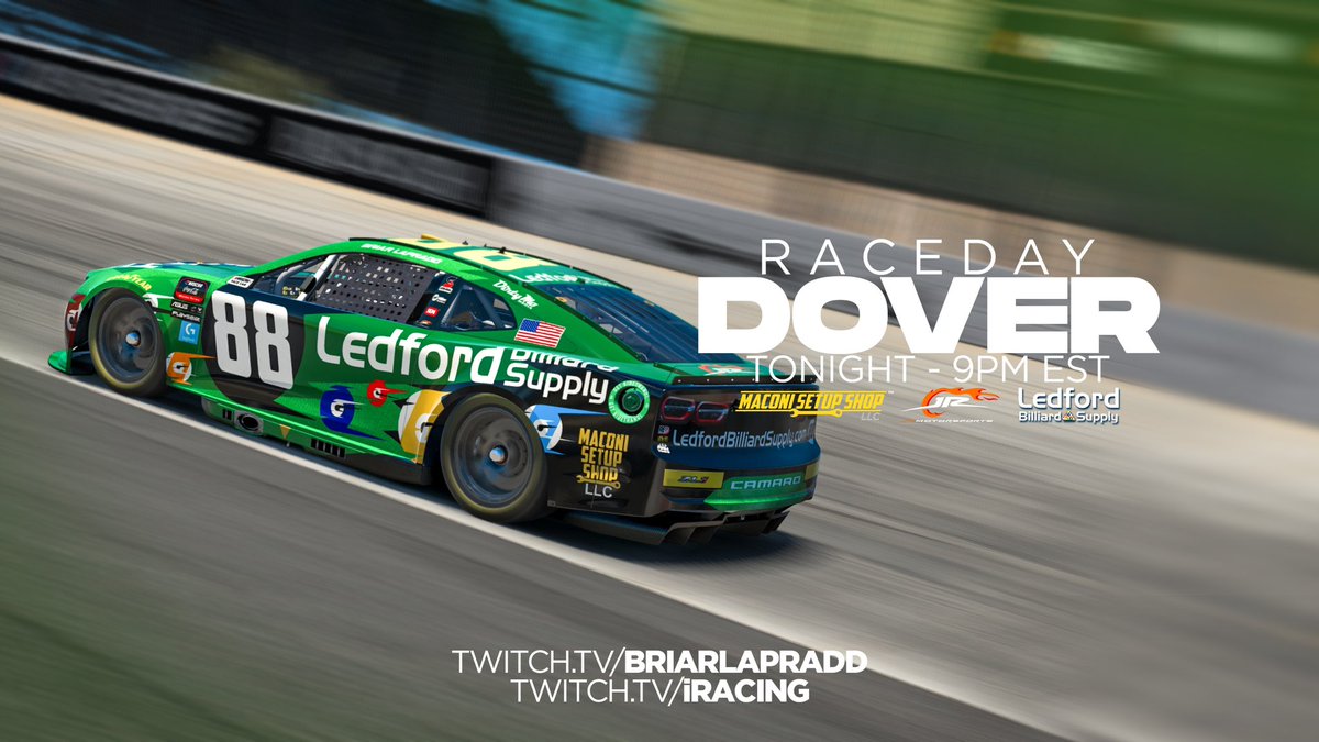 BriarLaPradd's tweet image. RACEDAY IN DOVER!

Ready to put up a fight against Miles the Monster for 120 laps! The @LBilliardSupply machine feels good for tonight. Make sure to tune in! Special announcement coming soon as well 👀

@JRMotorsports #eNASCAR