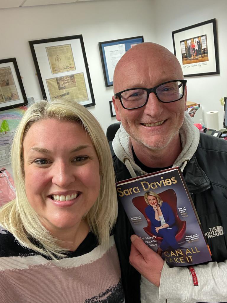SaraDaviesCC's tweet image. Look who I’ve been with today! @GaryAPhilipson. We’ve done a big interview and caught up on the event we’re doing together for my book this Friday with @drakebookshop in #Teesside. Still a few tickets left to buy, just follow the link below! 
linktr.ee/WeCanAllMakeIt