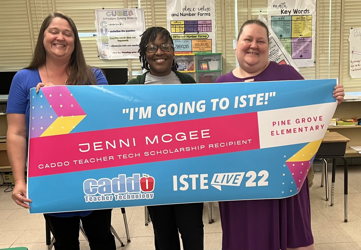 Our third deserving educator to receive the #ISTE22 <a href="/CPPSTeacherTech/">Caddo Teacher Tech</a>  scholarship - Jenni McGee from Pine Grove Elementary! .<a href="/CaddoSchools/">Caddo Parish Public Schools</a> .<a href="/CPPSTeacherTech/">Caddo Teacher Tech</a> .@ISTE