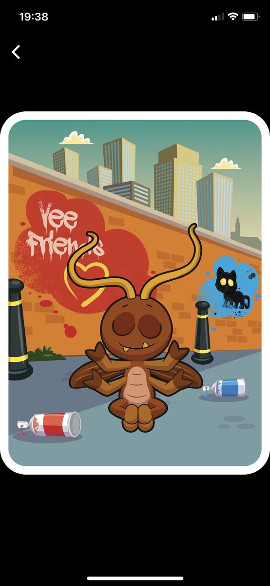 ParryNFT1406's tweet photo. So happy to finally have the reveal of my conviction cockroach! Blessed to be apart of this community. LFG! @garyvee #VeeFriendsSeries2 💙 https://t.co/WT86tzwXPa