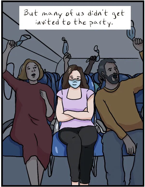 aubreyhirsch's tweet photo. How it feels when everyone is celebrating the end of covid…but you. https://t.co/shV8LToi0h https://t.co/6S2QUgnvD2