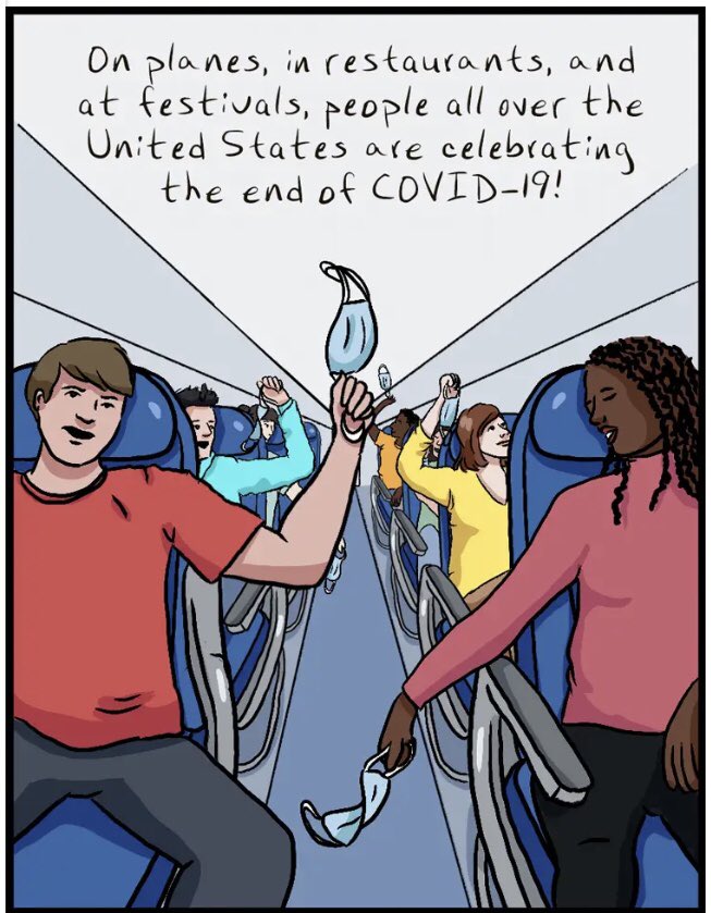 aubreyhirsch's tweet photo. How it feels when everyone is celebrating the end of covid…but you. https://t.co/shV8LToi0h https://t.co/6S2QUgnvD2