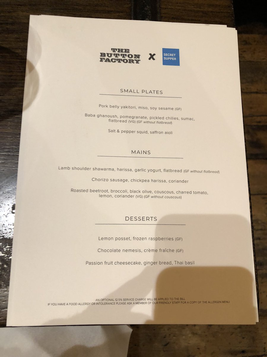 24_carrots's tweet photo. @GaylePUKBhamBC @ParkinsonsUK First stop starters @Button_Factory #secretsupper event @ParkinsonsUK #JQFood #JQLife https://t.co/AUvB6ZZuCC