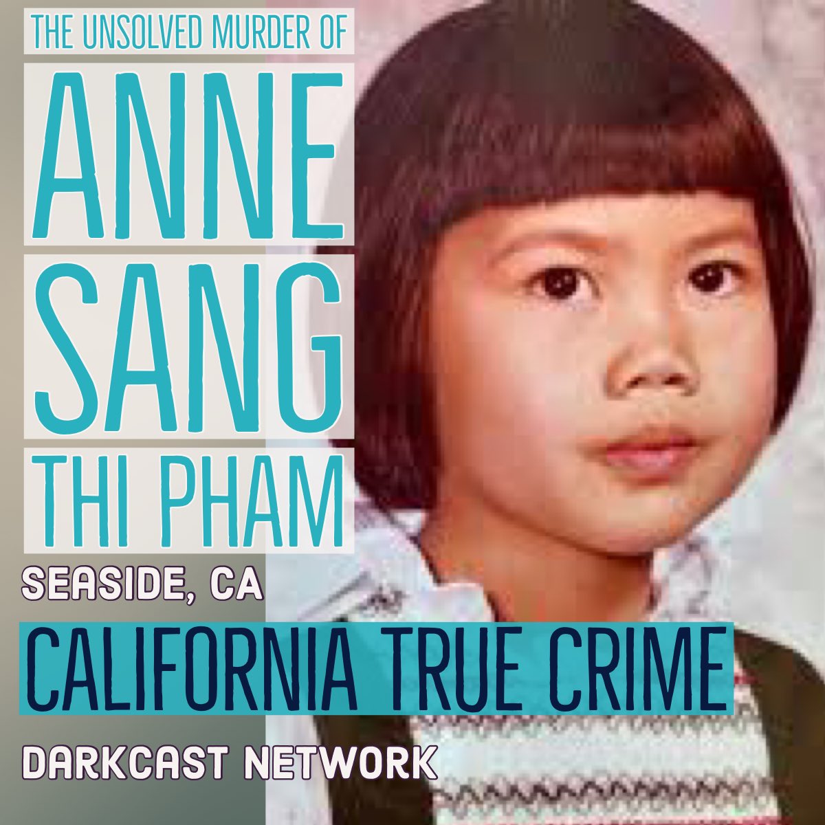 Anne Pham was murdered in 1982 in Seaside, CA. She was only 5 yrs old. This case is unsolved &amp; SeasidePD need anyone w/info to come forward and finally provide justice for the Seaside Angel. For more info: spreaker.com/user/11851014/…

#calitruecrime #truecrime #california #unsolved