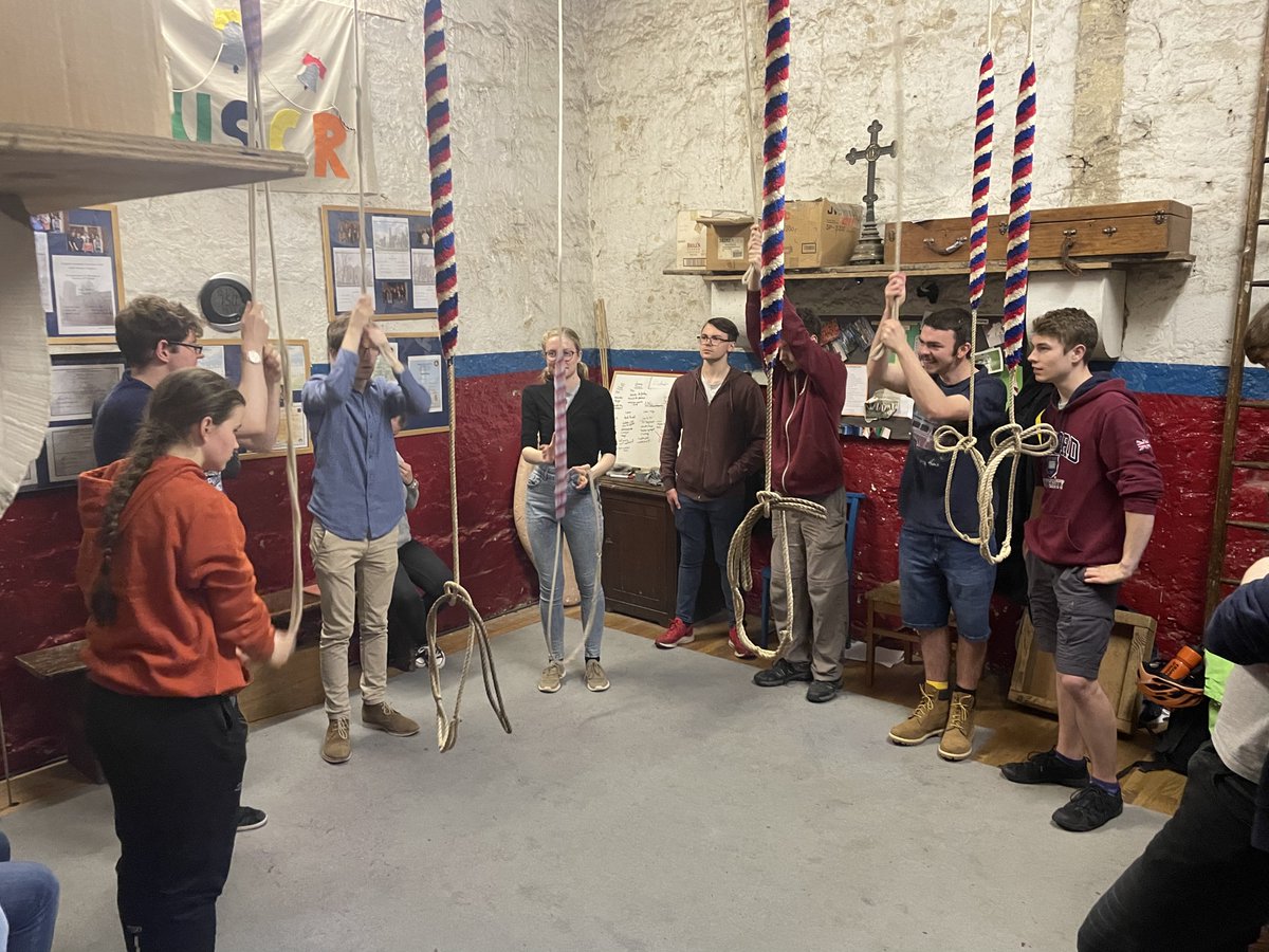 Trinity Term is off to a good start with a well attended practice at Mary Mags! #bellsbellsbells