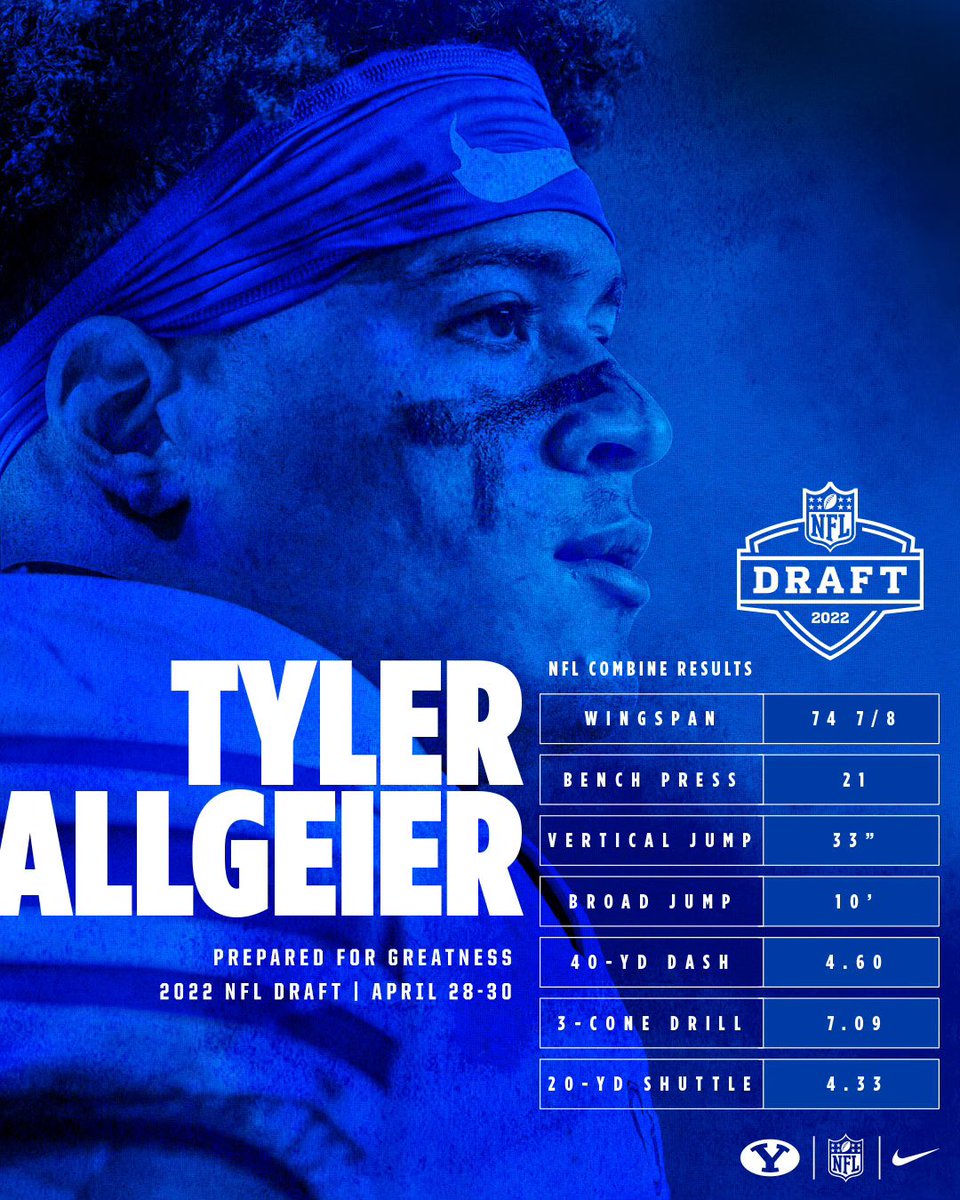 𝗣𝗥𝗘𝗣𝗔𝗥𝗘𝗗 𝗙𝗢𝗥 𝗚𝗥𝗘𝗔𝗧𝗡𝗘𝗦𝗦

@tylerallgeier17 x #NFLDraft