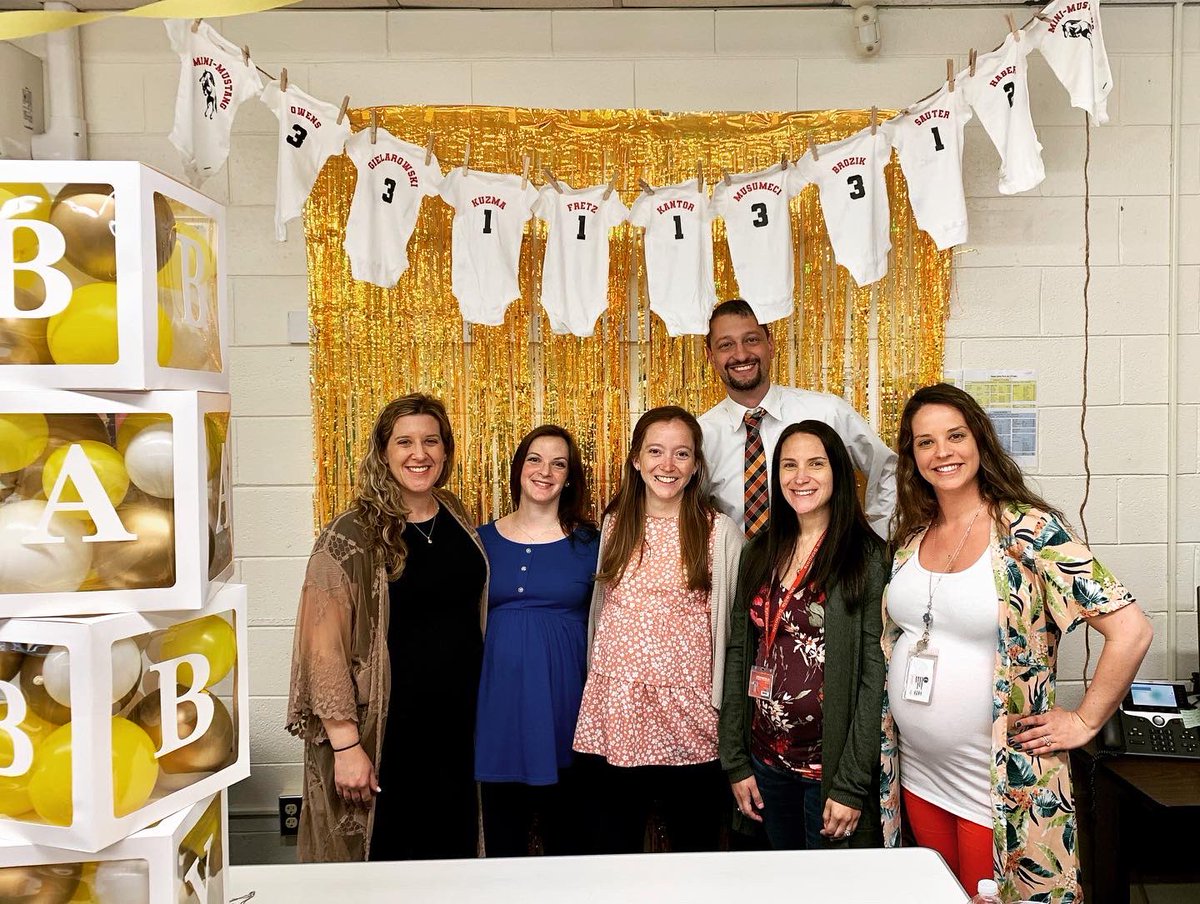 The <a href="/mineolahs/">Mineola High School</a> faculty camaraderie is unbelievable. With the help of MANY coworkers we were able to throw this MEGA Sunshine Baby Shower ☀️ for <a href="/egerner_mhs/">Ms. Gerner</a>  <a href="/Knopf_Math/">Sabrina Knopf</a> <a href="/MsEdwards_/">Ms. Edwards</a> <a href="/MaryOwensMath/">Mary Owens</a> <a href="/Mrmusumeci_mhs/">Mr. Musumeci</a> and myself!