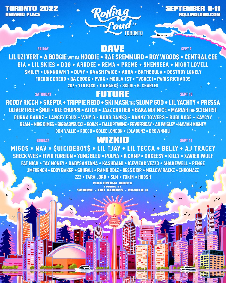 rolling loud Toronto lineup