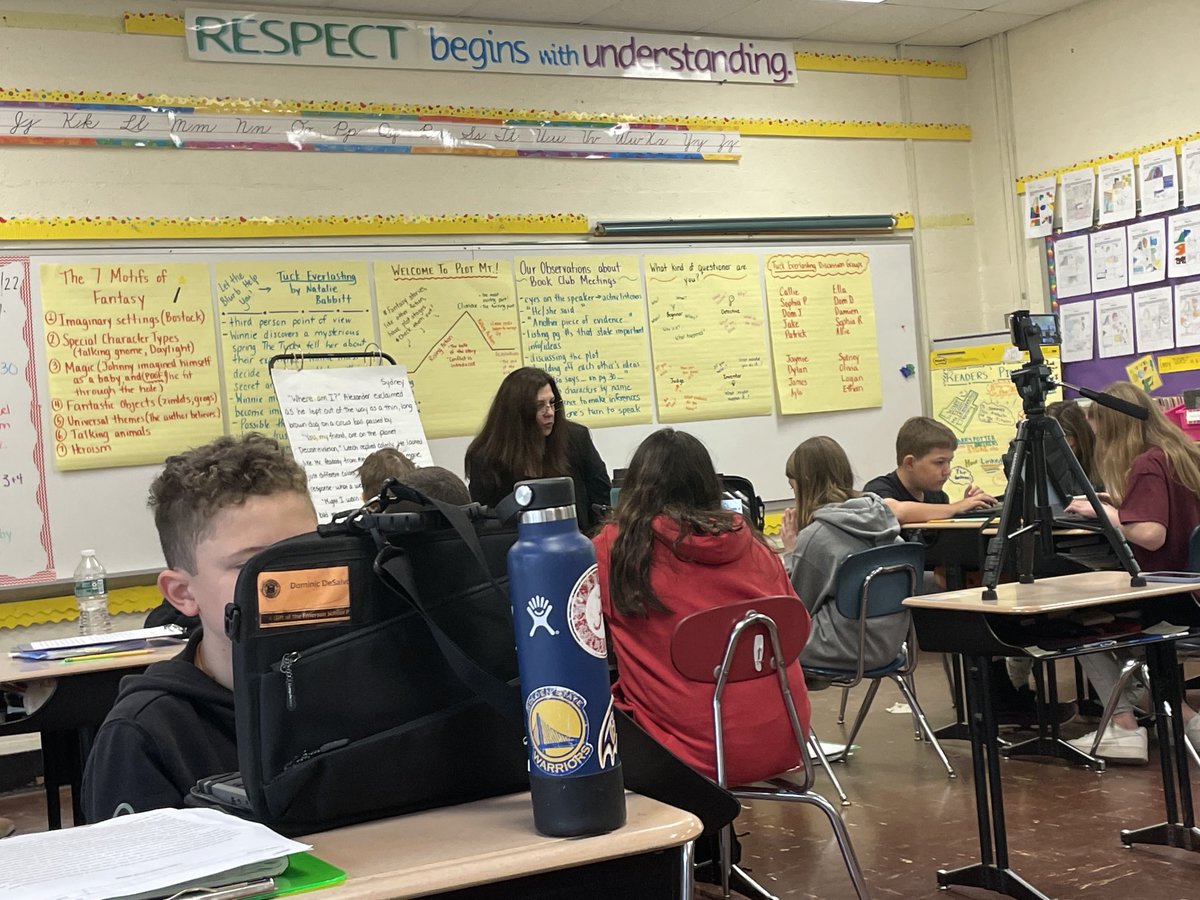Principaljess's tweet photo. So grateful &amp; honored to host ⁦@pattyvreilly⁩ today while she filmed teaching minilessons to our Ss for an upcoming book release: A Teacher’s Guide to Writing Workshop Minilessons by ⁦@LisaEickholdt⁩ and ⁦@pattyvreilly⁩ ⁦@VillanoElem⁩ ⁦@EmersonSupt⁩ https://t.co/VrvCBXznRa