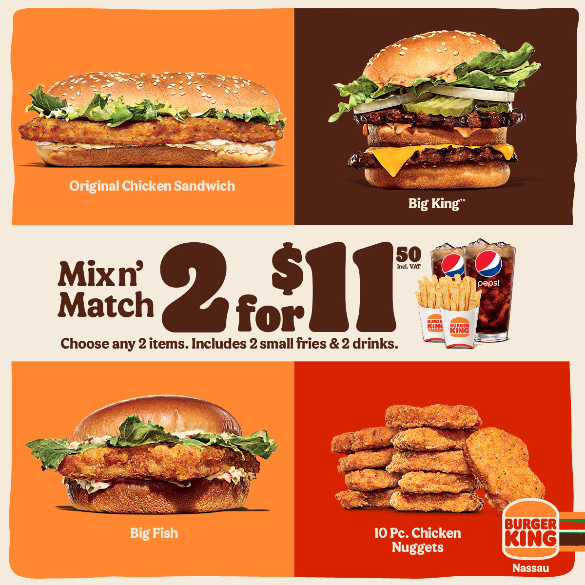 Burger King 2 for 7 Menu: Delicious Deals Await